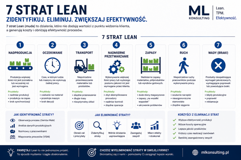 7 strat lean w produkcji jak eliminować straty