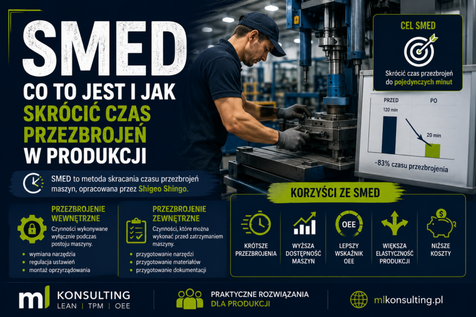 SMED co to jest i jak skrócić czas przezbrojeń w produkcji